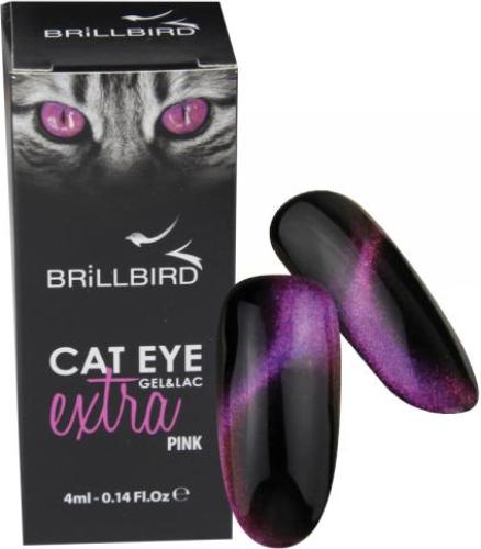 Immagine prodotto BrillBird Occhi di gatto Extra Rosa 4ml (Extra Rosa, Smalto per unghie effetto gel)