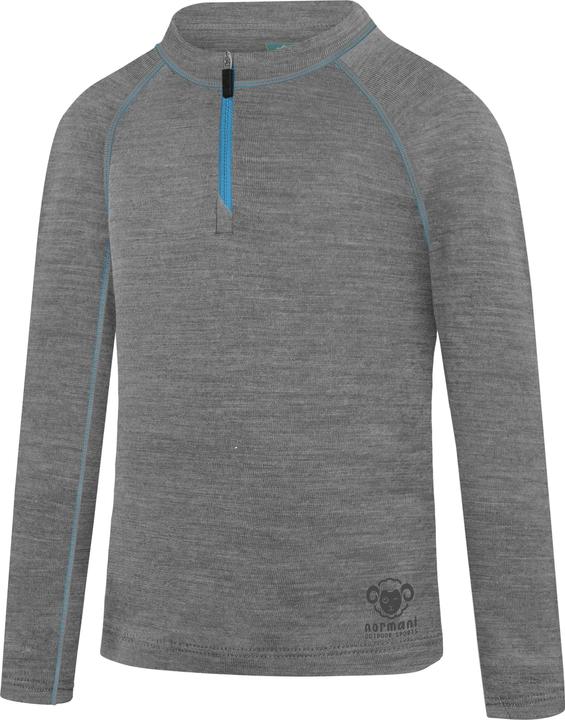 Immagine prodotto Normani Kinder Merino Langarm mit 1/4 Zipper „Nyapari“ - 9545 (122, 128, 125 B)