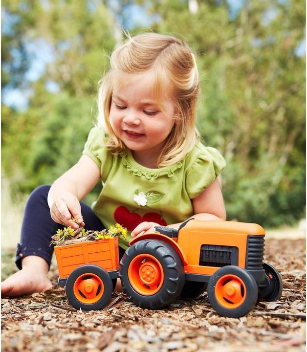 Actual product image Green Toys Tractor with trailer
