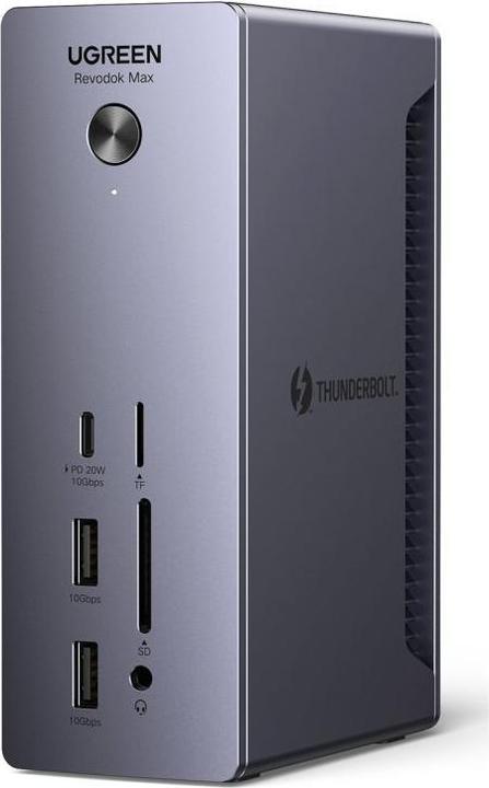Produktbild Ugreen U710 13in1 Docking Station 2x Thunderbolt 4 / 4x USB-A / DP / RJ45 / SD TF Reader / USB-C / 3 (13 Ports)