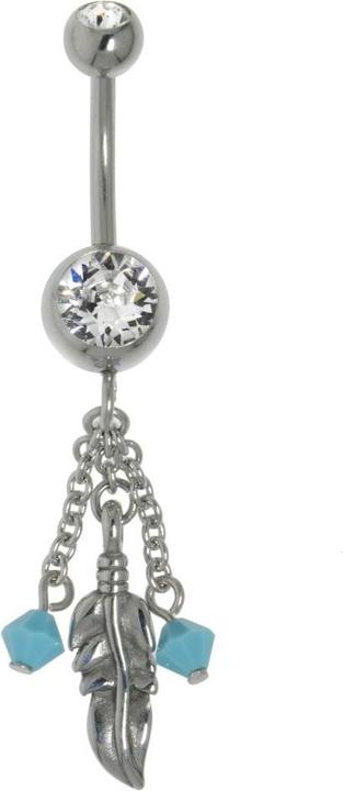 Actual product image Bijouteria Bellypiercing (Stainless steel, Crystal, Enamel)