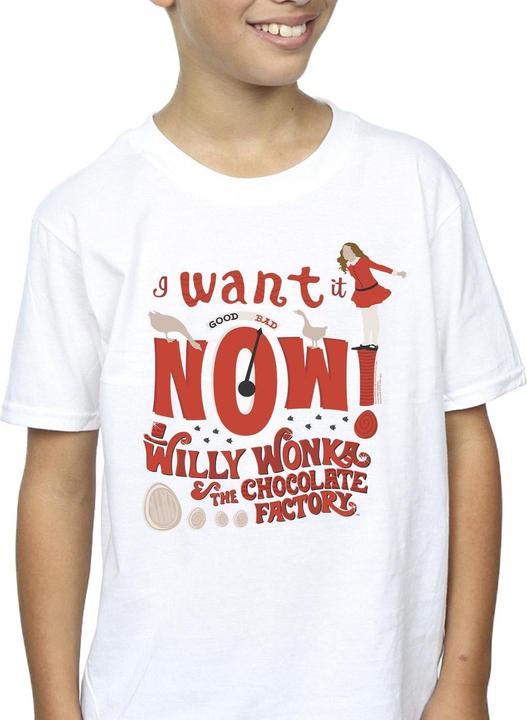 Image du produit Willy Wonka & the Chocolate Factory - T-shirt VERRUCA SALT WANT IT NOW - Garçon (152, 158)