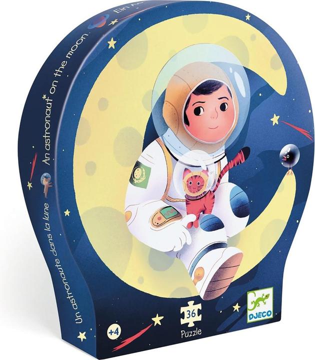 Djeco Puzzle Astronaut auf dem Mond 36 Teile (36 Teile)