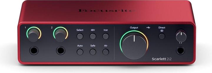 Actual product image Focusrite Scarlett 2i2 – 4th Generation (USB)