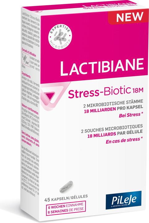 Actual product image Lactibiane Stress-Biotic 18M Caps (45 Piece, Capsules, 46 g)