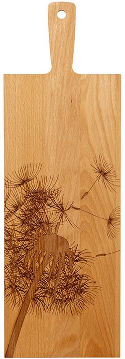 Produktbild Kadastar Servierplatte Pusteblume Zoom 60 x 20 cm, Hellbraun
