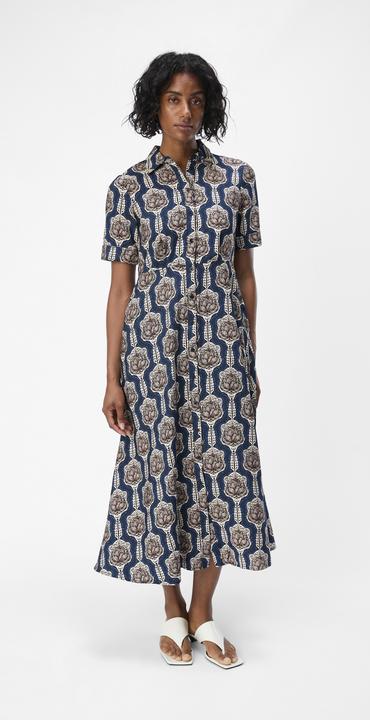 Actual product image Object Print blouse dress (38)