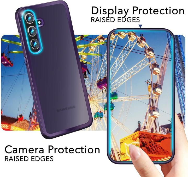 Immagine prodotto Nalia Copertura ibrida semitrasparente con cornice protettiva (Samsung Galaxy S24+)