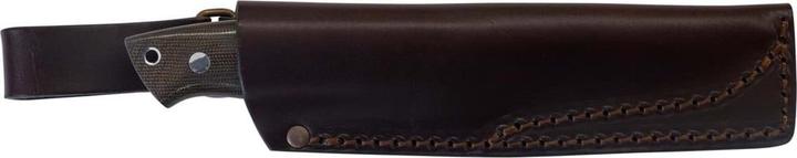 Actual product image Brisa Trapper 115 Green Micarta Scandi Bushcraft (11.50 cm)