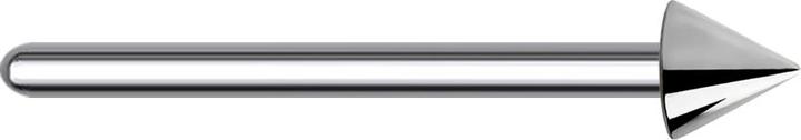 Actual product image Star Piercing Nose stud bend silver with cone (Titanium G23, without brass)