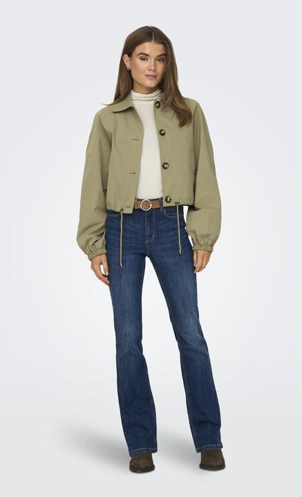Actual product image Only Fly-away collar balloon sleeve jacket jacket (XXL)