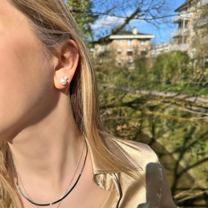 Immagine prodotto Candy Orecchini a perno Sofia L 8,0 mm, argento 925 (Argento 925)