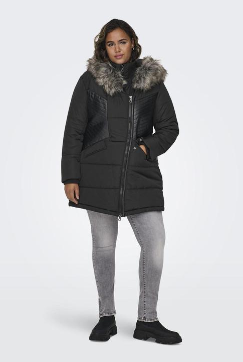 Produktbild Only Curvy Fellkapuzen Mantel (L)