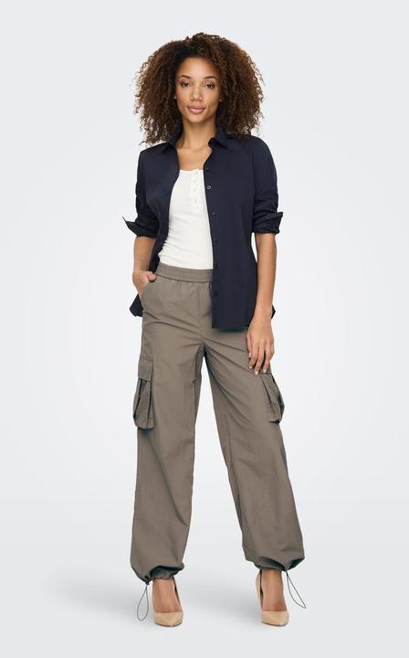 Image du produit JdY Coupe large Taille moyenne Élastique Pantalon Cargo (L)