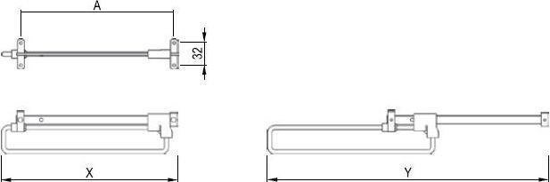 Actual product image No Name HANGER CLOTH RETR 400MM NI (20/100)