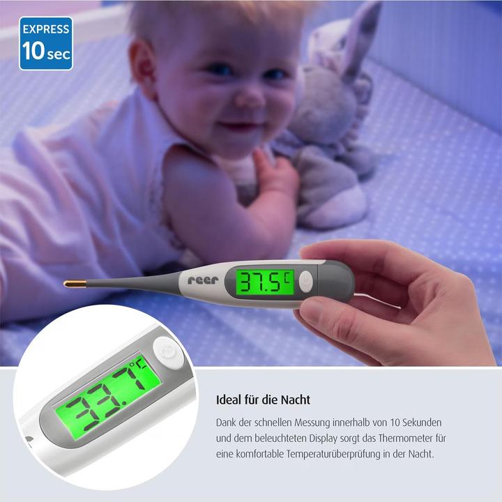 Produktbild Reer Digitales Fieberthermometer ExpressTemp Pro (Achselhöhle, Mund, Rektal)