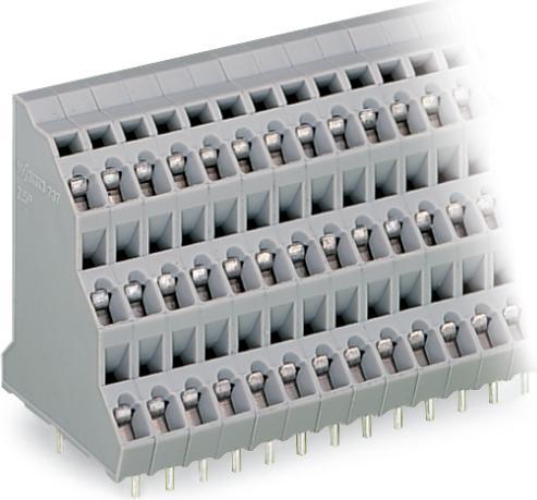 Produktbild Wago 737-206 Dreistock-Klemmenleiste fÃ¼r Leiterplatten 0,08-2,5 qmm grau