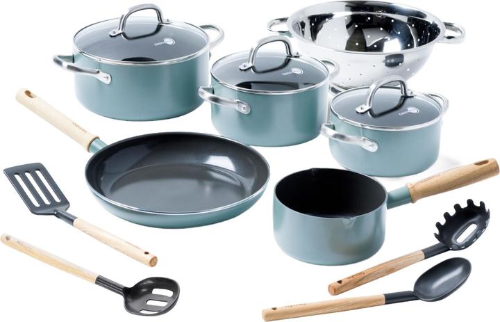 Produktbild Greenpan Mayflower Keramische Pannenset (28 cm, Kochtopf, Keramik)