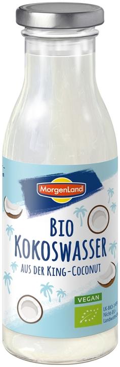 Produktbild Morgenland Kokoswasser in der Einweg-Glasflasche
