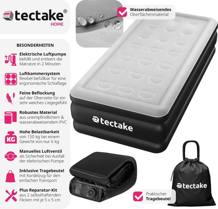 Actual product image tectake Inflatable Mattress AirDreams with Electric Pump