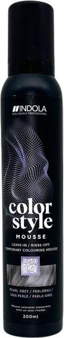 Actual product image Indola Colour Style Mousse Pearl grey 200 ml (White, Silver, Grey)
