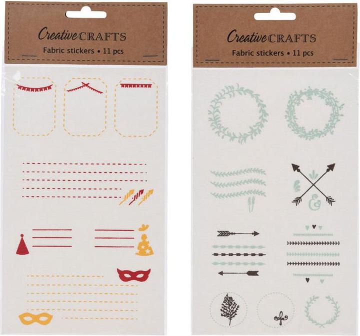 Image du produit Autocollants pour tissu, 9 pcs.