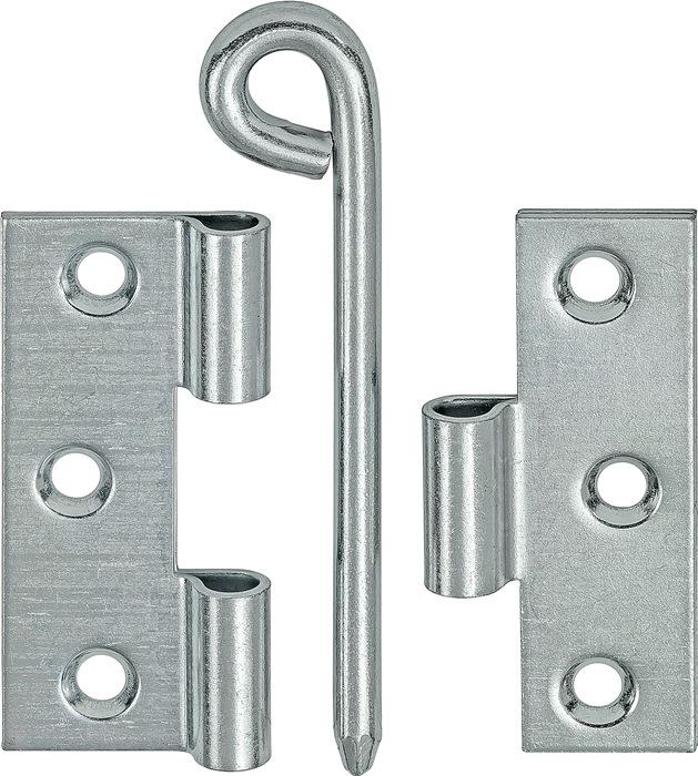 Immagine prodotto Vormann Cerniera a deflettore Altezza 70 mm Larghezza 55 mm Spessore 3 mm Acciaio blu galvanizzato battuto