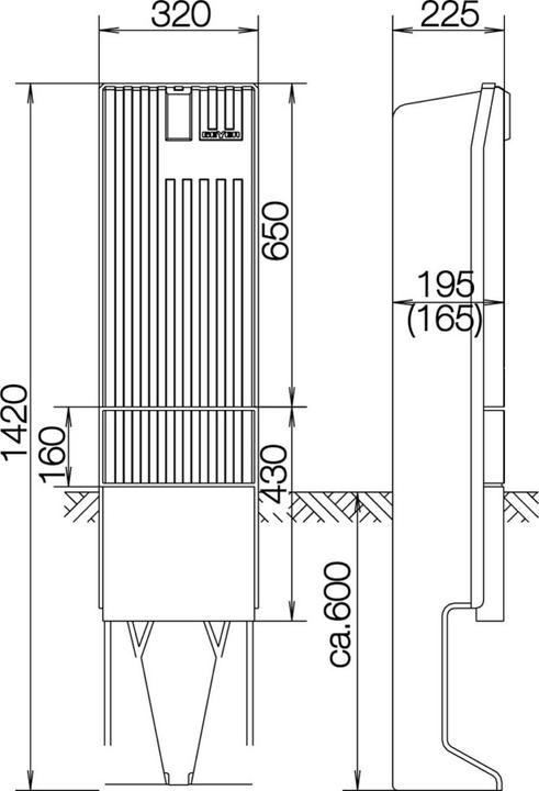 Immagine prodotto ABN SL142P Colonna di connessione FB1, BH4 con piastra di montaggio