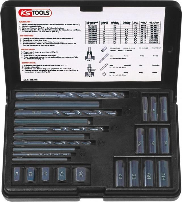 Produktbild KS Tools Gewindeausdreh-Satz, 25-tlg