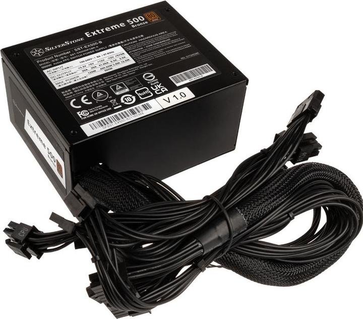 Produktbild Silverstone SST-EX500-B Extreme SFX Netzteil 80 PLUS Bronze - 500 Watt (500 W)