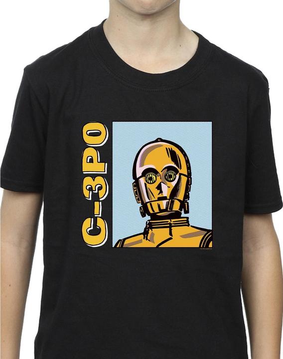 Immagine prodotto Star Wars C3PO Line Art Maglietta Ragazzi (152, 158)