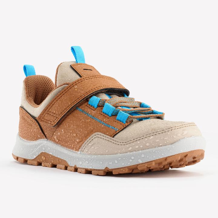Produktbild Quechua Wanderschuhe Kinder Gr. 28–34 niedrig Klettverschluss Wandern - NH500 braun/blau (33)