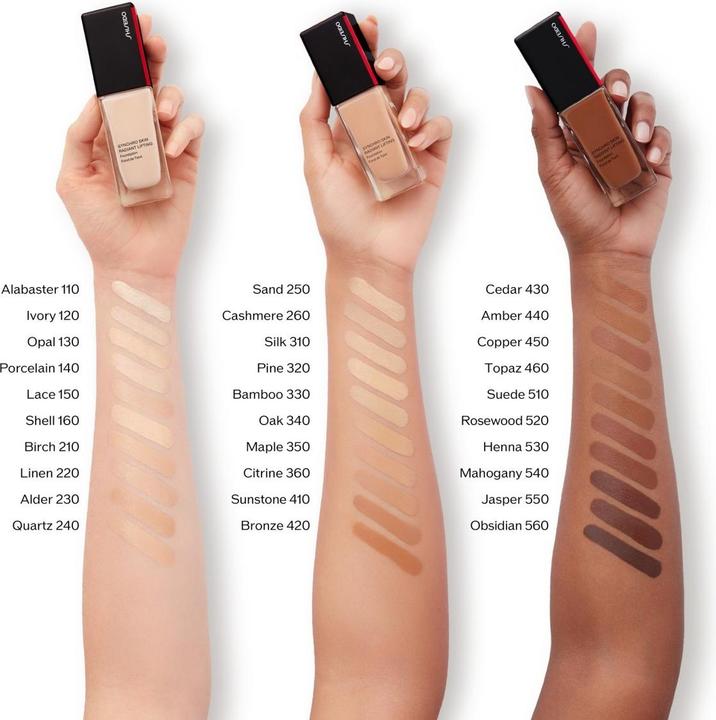 Actual product image Shiseido Synchro Skin Radiant Lifting Foundation 330 Bamboo (330 Bamboo)