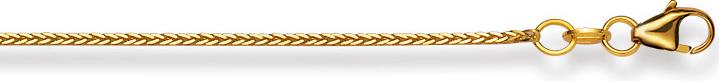 Natsumi Schmuck Halskette Gelbgold 18K/750 Fuchsschwanz 0.7mm
