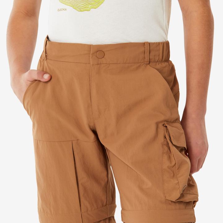 Produktbild Quechua Wanderhose Zip-Off-Hose MH500 Kinder Gr. 122–170 braun (140)