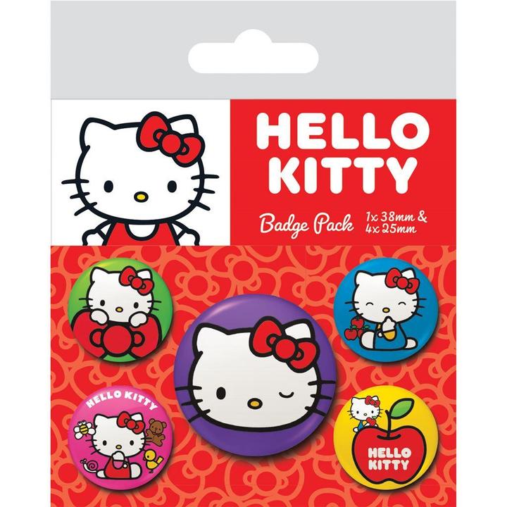Produktbild Hello Kitty Abzeichen Colourful Poses 5erPack