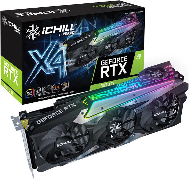 Actual product image Inno3D GeForce RTX 3070 Ti iChill X4 LHR (8 GB)