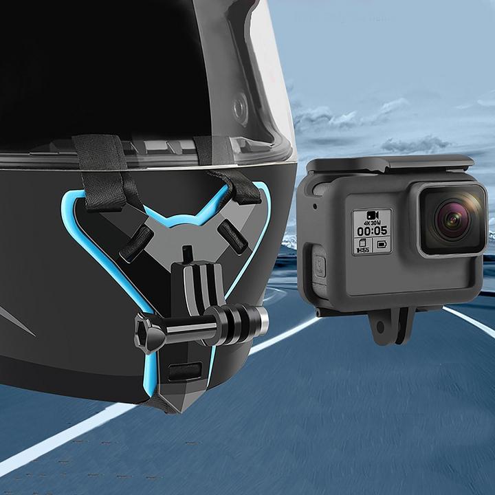 Produktbild Shoot Motorrad Helm Halterung mit Schnellverschluss (Hero 9 Black, Hero 5 Black, Hero 6 Black, Hero 7 Black, Hero 11 Black, Hero 13 Black, Hero 10 Black, Hero 12 Black, Hero 8, Hero 4, Hero 3, Hero 2, Hero)