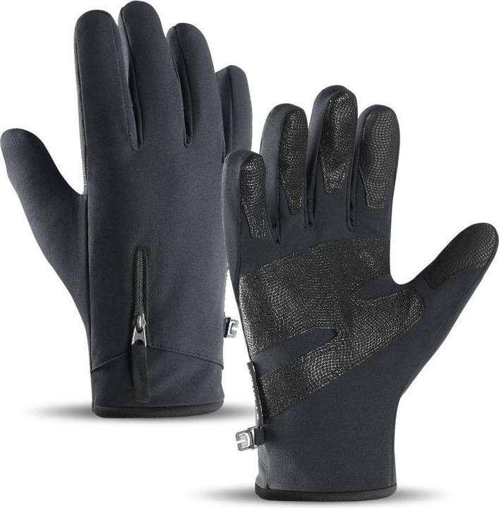 Produktbild Hurtel Rutschfeste Winter-Handy-Sporthandschuhe (Grösse S) – schwarz (S)