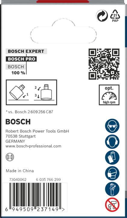 Nutritional values and ingredients Bosch Professional Zubehör PRO Tile PC Plus hole saw, 51 mm, HS (51 mm)