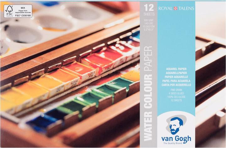 Van Gogh watercolour paper 13.5 x 21 cm (13.5 x 21 cm, Plain)
