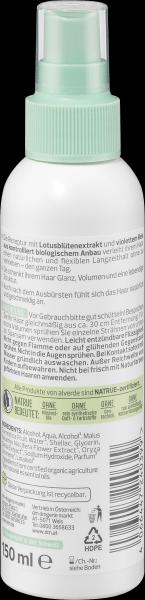 Actual product image dm alverde Hairspray Organic Lotus Flower, Organic Purple Rice