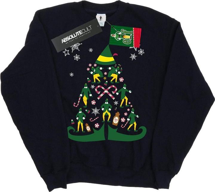 Actual product image Elf Boys Christmas Tree Sweatshirt (152, 158)