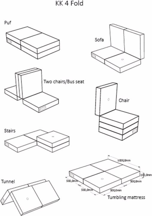 Produktbild ByKlipKlap KK 4 Fold Multi (Kindersofa)