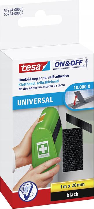 Produktbild tesa On&Off Klettband, selbstklebend (20 mm)