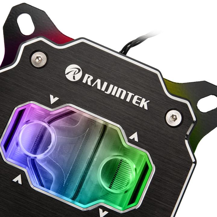 Productafbeelding Raijintek FORKIS PRO RBW CPU Waterkoeler - Nikkel + Acryl