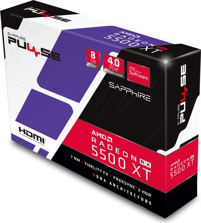 Produktbild Sapphire Pulse Radeon RX 5500 XT SF (4 GB)