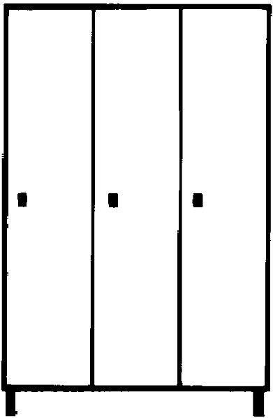 Actual product image Wolf Wardrobe with plinth (120 cm, 180 cm)