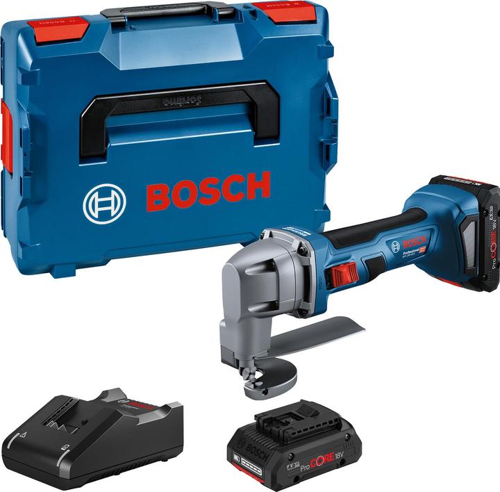 L-BOXX 136, Caricatore rapido GAL 18V-40 Professional, 2 x batteria ricaricabile ProCORE18V 4.0Ah, GSC 18V-16 E