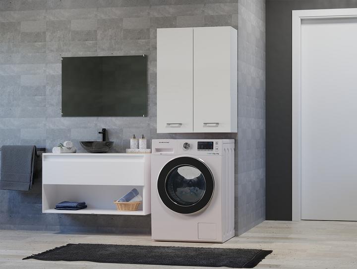Actual product image Topeshop Cupboard above washing machine POLA MINI DD 64x30xH90 white (64 x 30 x 90 cm)